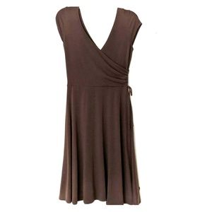 Super soft brown wrap dress.